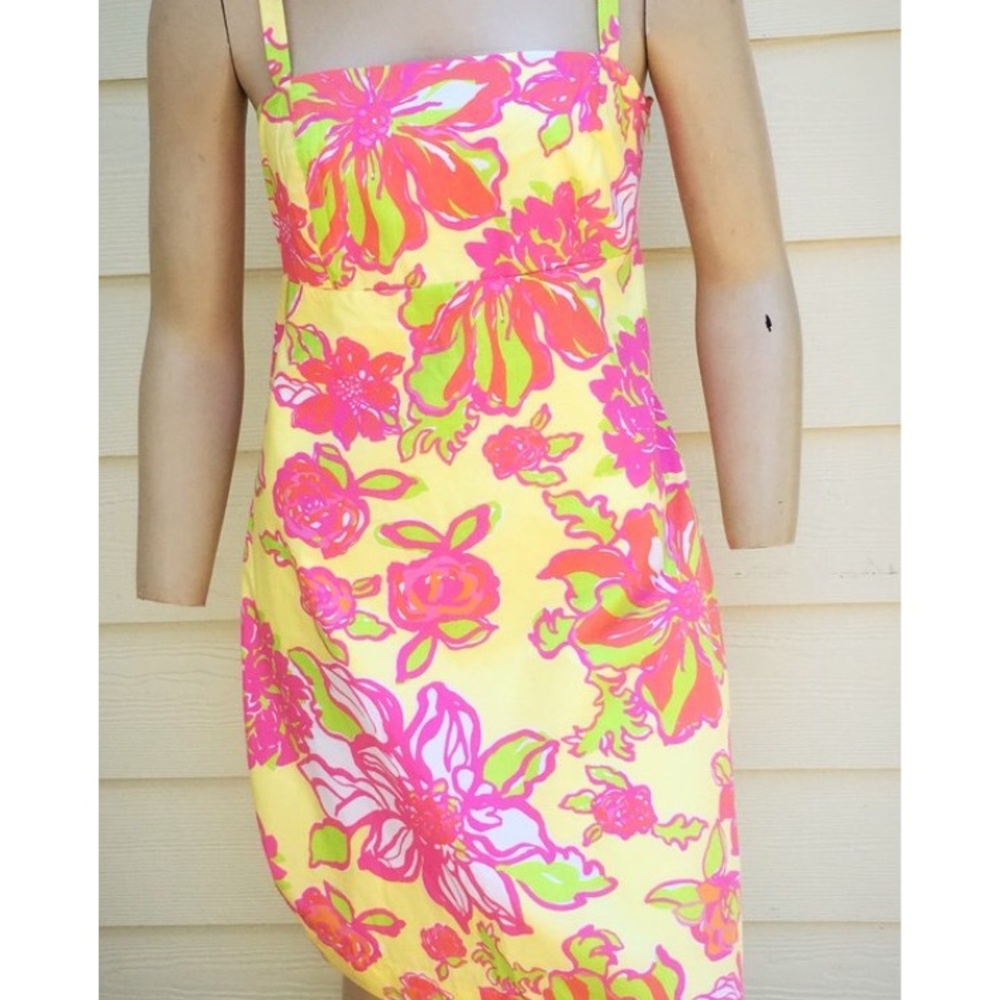Lilly Pulitzer Yellow Flowered Preppy Sundress